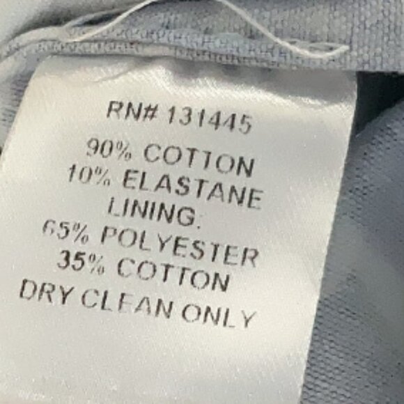 WHIT Size 6 Cocktail white dress with blue leaf detail print LOVELY - Picture 4 of 4